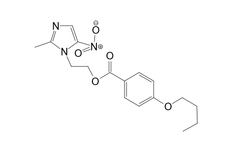 2-(2-Methyl-5-nitro-1H-imidazol-1-yl)ethyl 4-butoxybenzoate