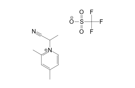 1-(1-CYANOETHYL)-2,4-DIMETHYL-PYRIDINIUM-TRIFLATE