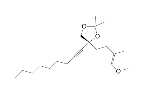 (4R)-4-[(E)-4-methoxy-3-methyl-but-3-enyl]-2,2-dimethyl-4-non-1-ynyl-1,3-dioxolane