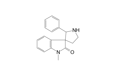 Indole-2(3H)-one, 1-methyl-3,3'-spiro(2-phenylpyrrolidine)-
