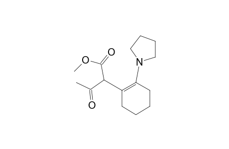 Methyl ester of .alpha.-acetyl-2-(1-pyrrolidinyl)cyclohexeneacetic acid