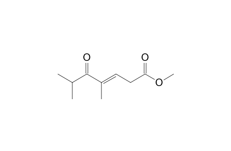 3-Heptenoic acid, 4,6-dimethyl-5-oxo-, methyl ester, (E)-
