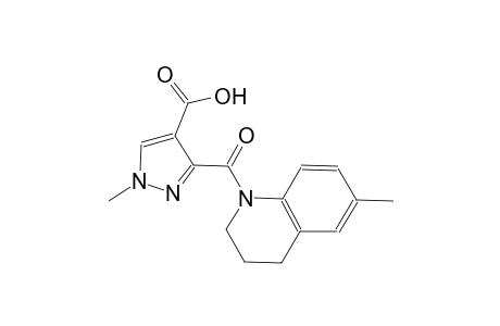 1H-pyrazole-4-carboxylic acid, 3-[(3,4-dihydro-6-methyl-1(2H)-quinolinyl)carbonyl]-1-methyl-