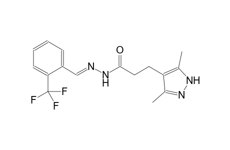 1H-pyrazole-4-propanoic acid, 3,5-dimethyl-, 2-[(E)-[2-(trifluoromethyl)phenyl]methylidene]hydrazide