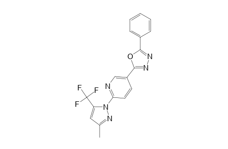 5-(5-Phenyl-1,3,4-oxadiazol-2-yl)-2-(3-methyl-5-trifluoromethyl-1H-pyrazol-1-yl) pyridine