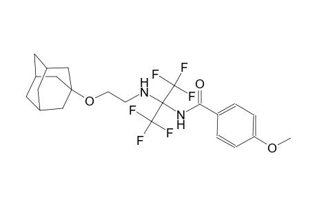 benzamide, 4-methoxy-N-[2,2,2-trifluoro-1-[[2-(tricyclo[3.3.1.1~3,7~]dec-1-yloxy)ethyl]amino]-1-(trifluoromethyl)ethyl]-