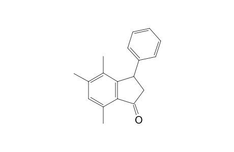 4,5,7-Trimethyl-3-phenylindan-1-one