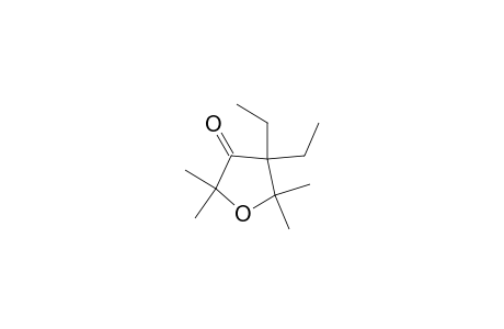 2,2,5,5-Tetramethyl-4,4-diethyl-tetrahydrofuran-3-one