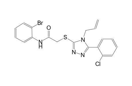 2-{[4-allyl-5-(2-chlorophenyl)-4H-1,2,4-triazol-3-yl]sulfanyl}-N-(2-bromophenyl)acetamide