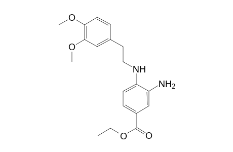 Benzoic acid, 3-amino-4-[[2-(3,4-dimethoxyphenyl)ethyl]amino]-, ethyl ester