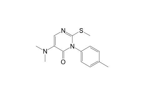 2-Methylsulfanyl-5-dimethylamino-3-p-tolylpyrimidin-4(3H)-one