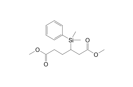 Dimethyl 3-[dimethyl(phenyl)silyl]hexanedioate