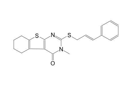 benzo[4,5]thieno[2,3-d]pyrimidin-4(3H)-one, 5,6,7,8-tetrahydro-3-methyl-2-[[(2E)-3-phenyl-2-propenyl]thio]-