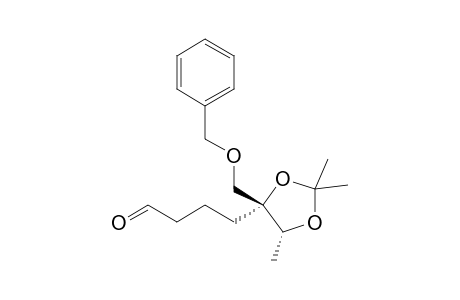 (4'R*,5'R*)-4-(2',2',5'-Triimethyl-4'-benzyloxymethyl-1',3'-dioxolan-4'-yl)butanal