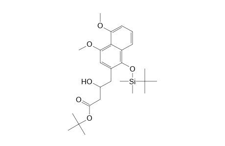 t-Butyl 1-[(t-butyl)dimethylsilyloxy]-.beta.-hydroxy-4,5-dimethoxynaphthalene-2-butanoate
