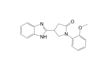 2-Pyrrolidinone, 4-(1H-1,3-benzimidazol-2-yl)-1-(2-methoxyphenyl)-