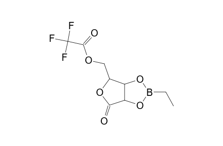D-RIBONO-1,4-LACTONE, 2,3-O-(ETHYLBORANDIYL)-5-O-(TRIFLUOROACETYL)-