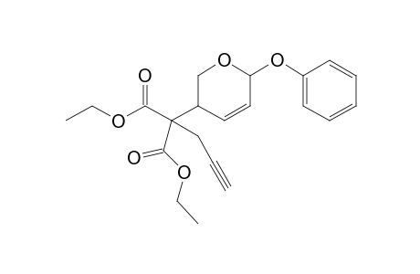 Phenyl 4-[bis(ethoxycarbonyl)but-3-ynyl]-2,3,4-trideoxy-.beta.,D-glyceropent-2-enopyranoside