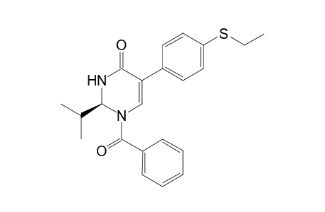 1-Benzoyl-(2S)-isopropyl-5-[4-(ethylthio)phenyl]-2,3-dihydro-4(1H)-pyrimidinone