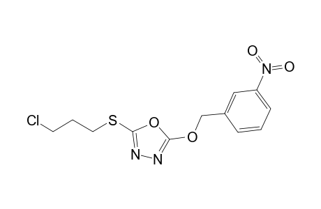 2-(3-Chloropropylthio)-5-(3-nitrobenzyloxy)-1,3,4-oxadiazole