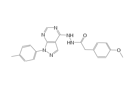 2-(4-methoxyphenyl)-N'-[1-(4-methylphenyl)-1H-pyrazolo[3,4-d]pyrimidin-4-yl]acetohydrazide