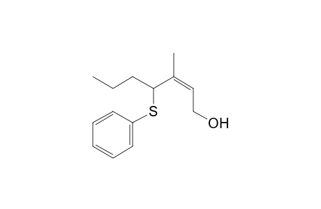3-Methyl-4-phenylthiohept-2(Z)-en-1-ol