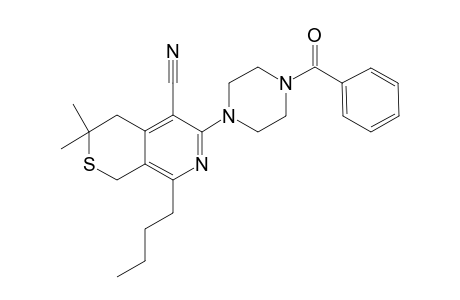 6-(4-benzoyl-1-piperazinyl)-8-butyl-3,3-dimethyl-1,4-dihydrothiopyrano[3,4-c]pyridine-5-carbonitrile
