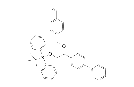 4-{[(t-Butyl)diphenylsilyloxy]methyl-4'-[4''-(4'"-ethenylbenzyl)oxy]methyl}-1,1'-biphenyl
