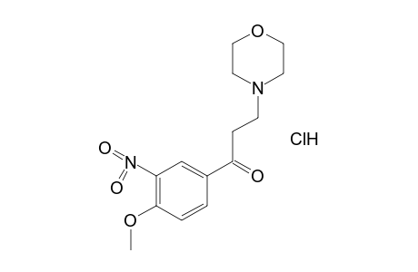 4'-METHOXY-3-MORPHOLINO-3'-NITROPROPIOPHENONE, HYDROCHLORIDE