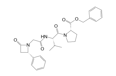 [2-(<S>-2'-Oxo-4'-phenylazetidin-1'-yl)acetyl]-L-valyl-L-proline - benzyl ester