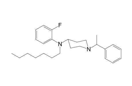 N-2-Fluorophenyl-N-heptyl-1-(1-phenylethyl)piperidin-4-amine