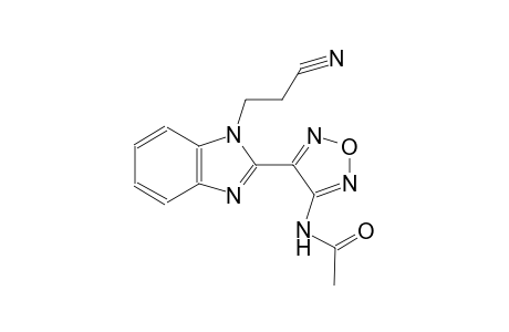 N-[4-[1-(2-cyano-ethyl)-1H-benzoimidazol-2-yl]-furazan-3-yl]-acetamide