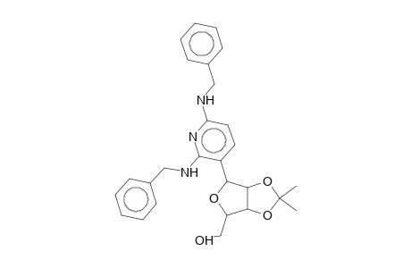 [6-(2,6-Bis-benzylamino-pyridin-3-yl)-2,2-dimethyl-tetrahydro-furo[3,4-d][1,3]dioxol-4-yl]-methanol