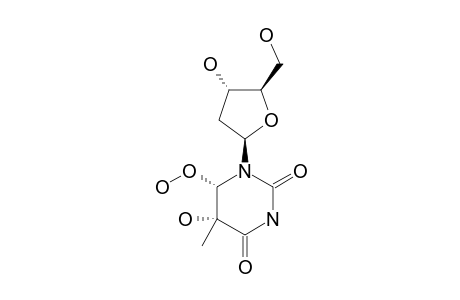 CIS-(5R,6S)-5-HYDROXY-6-HYDROPEROXY-5,6-DIHYDROTHYMIDINE