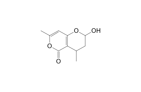 2-Hydroxy-4,7-dimethyl-3,4-dihydro-2H-pyrano[3,2-c]pyran-5-one