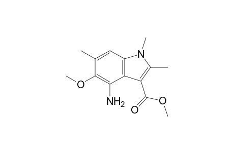 Methyl 4-amino-5-methoxy-1,2,6-trimethylindole-3-carboxylate