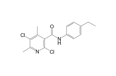 2,5-bis(chloranyl)-N-(4-ethylphenyl)-4,6-dimethyl-pyridine-3-carboxamide