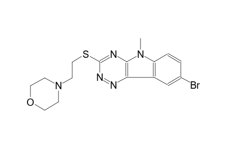 5H-[1,2,4]triazino[5,6-b]indole, 8-bromo-5-methyl-3-[[2-(4-morpholinyl)ethyl]thio]-