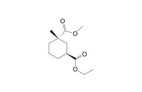 3-Ethyl-1-methyl 1-methylcyclohexane-trans-1,3-dicarboxylate