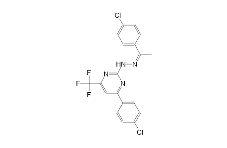 (1Z)-1-(4-chlorophenyl)ethanone [4-(4-chlorophenyl)-6-(trifluoromethyl)-2-pyrimidinyl]hydrazone