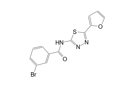 3-bromo-N-[5-(2-furyl)-1,3,4-thiadiazol-2-yl]benzamide