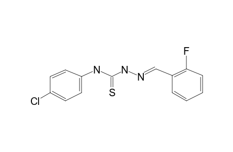 4-[4-Chlorophenyl]-3-thiosemicarbazone o-fluorobenzaldehyde