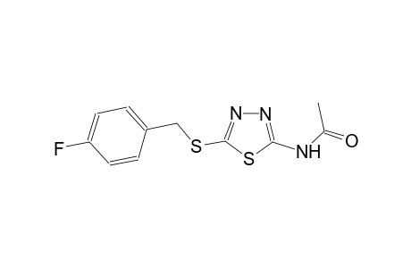 N-{5-[(4-fluorobenzyl)sulfanyl]-1,3,4-thiadiazol-2-yl}acetamide
