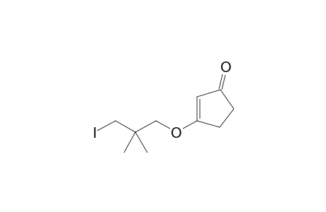 3-(3'-Iodo-2',2'-dimethylpropoxy)cyclopent-2-en-1-one