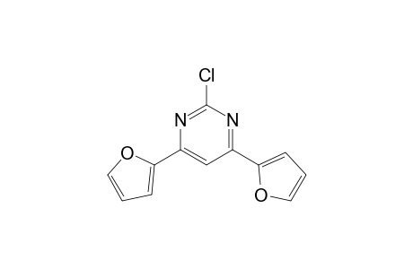 2-Chloranyl-4,6-bis(furan-2-yl)pyrimidine