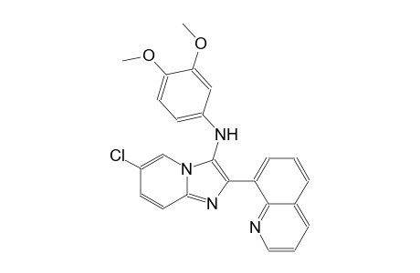 6-chloro-N-(3,4-dimethoxyphenyl)-2-(8-quinolinyl)imidazo[1,2-a]pyridin-3-amine
