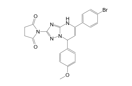 1-[5-(4-bromophenyl)-7-(4-methoxyphenyl)-4,7-dihydro[1,2,4]triazolo[1,5-a]pyrimidin-2-yl]-2,5-pyrrolidinedione