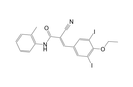 (2E)-2-cyano-3-(4-ethoxy-3,5-diiodophenyl)-N-(2-methylphenyl)-2-propenamide