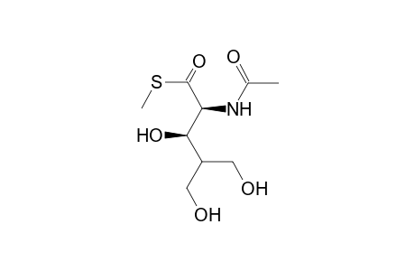 1-Methylsulfyl-2-acetamido-4-dihydroxyethyl arabinose