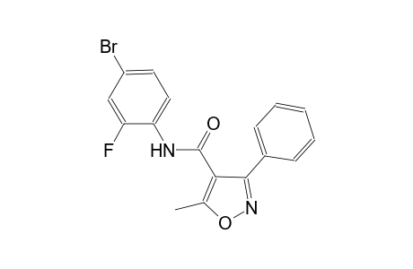 N-(4-bromo-2-fluorophenyl)-5-methyl-3-phenyl-4-isoxazolecarboxamide